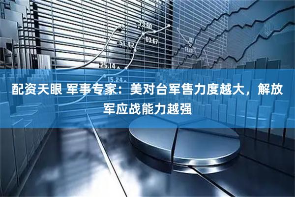 配资天眼 军事专家：美对台军售力度越大，解放军应战能力越强